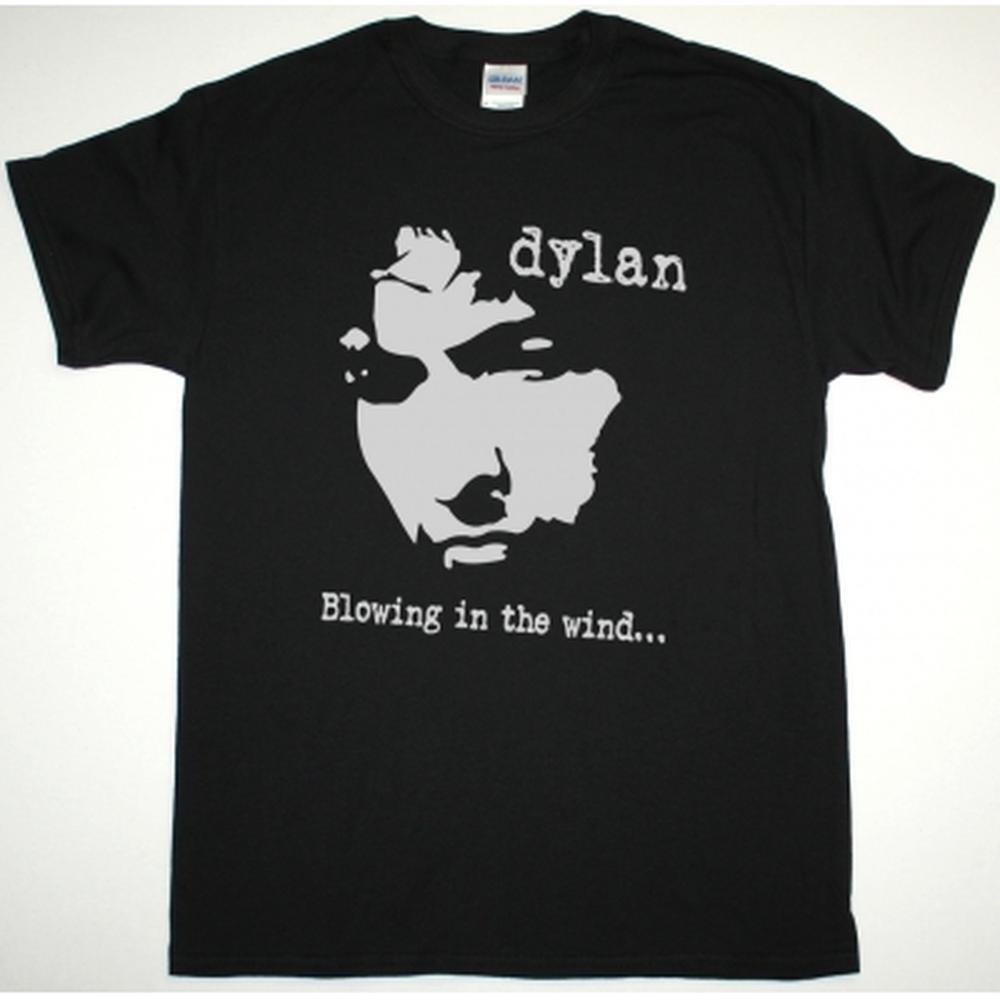 Bob Dylan Blowing In The Wind New Black T-Shirt